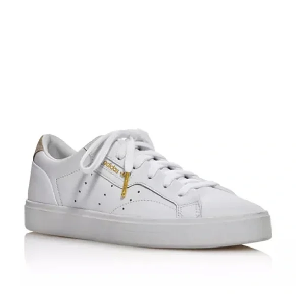 Adidas Women's Sleek Low Top Leather Sneakers - Picture 1 of 11